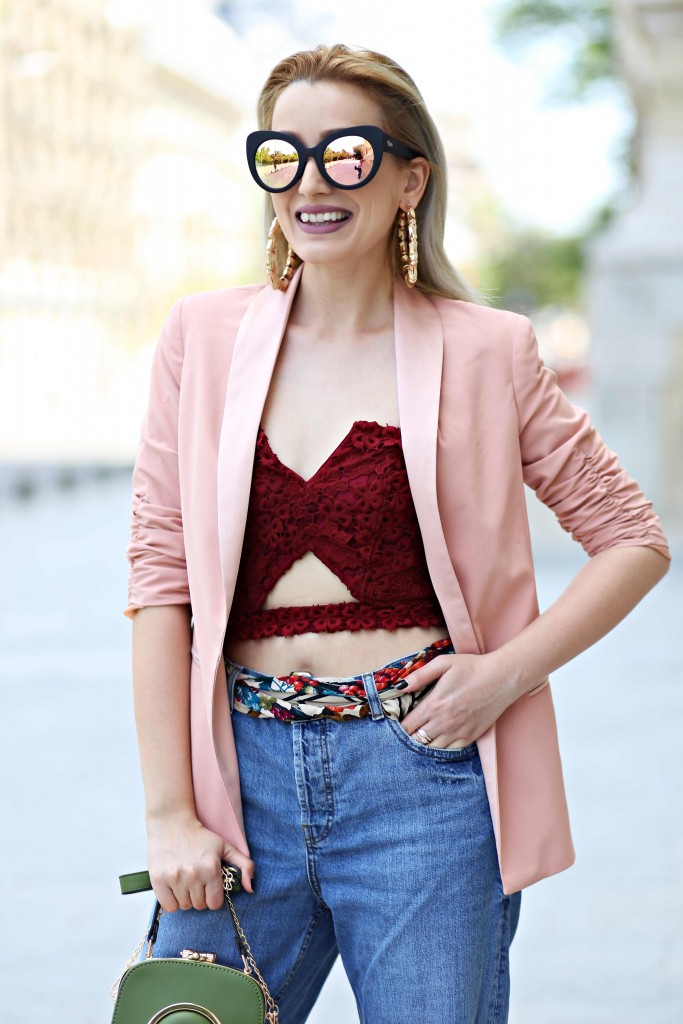 madalina misu, madalina misu fashion blog, blog de moda, fashion blog, cum mai purtam sacoul, sacou woman fashion, quay australia, quay sunnies, outfit of the day, ootd, how to style the blazer, cum purtam sacoul, corset si jeans, top bloguri romanesti, top fashion bloggers, top romanian bloggers, top bloguri moda romanesti, boohoo, woman fashion, h&m